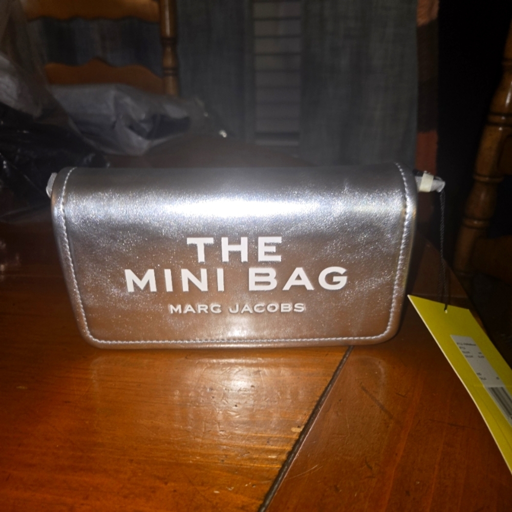 Brand New Marc Jacobs "The Mini bag" in silver